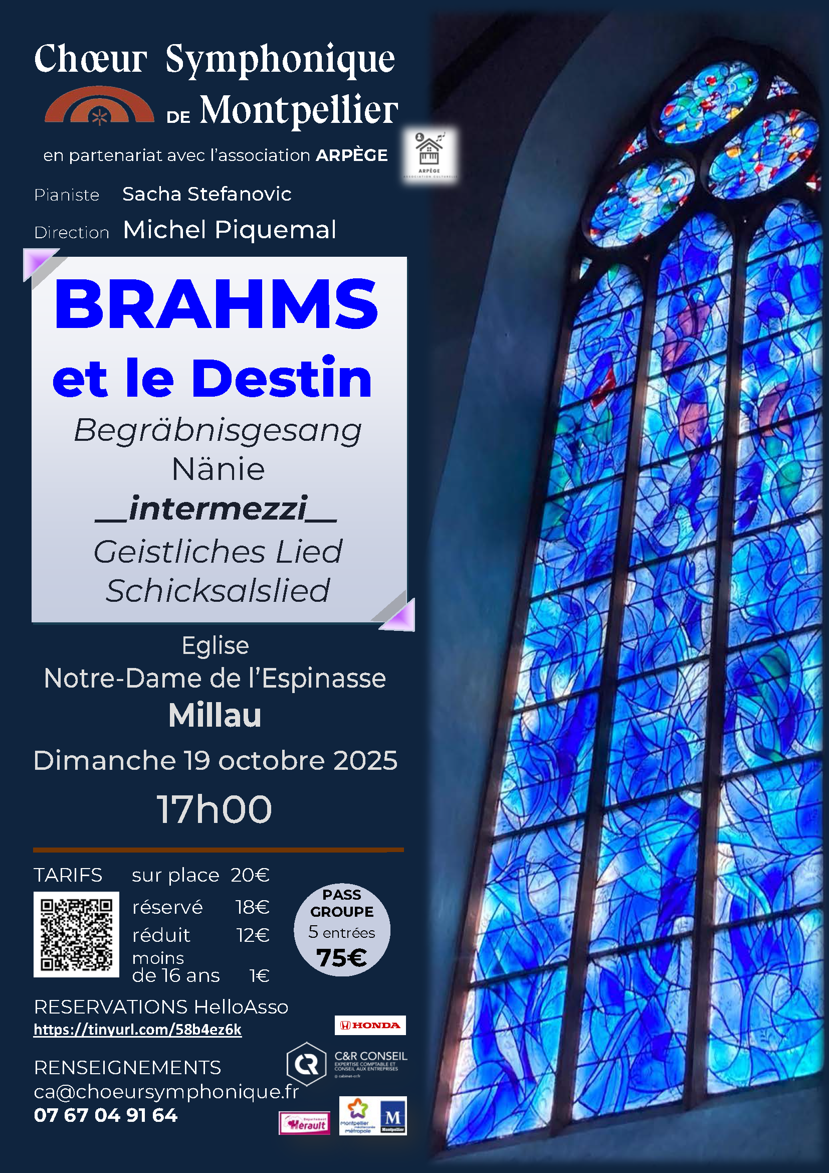 Affiche BRAHMS à Millau