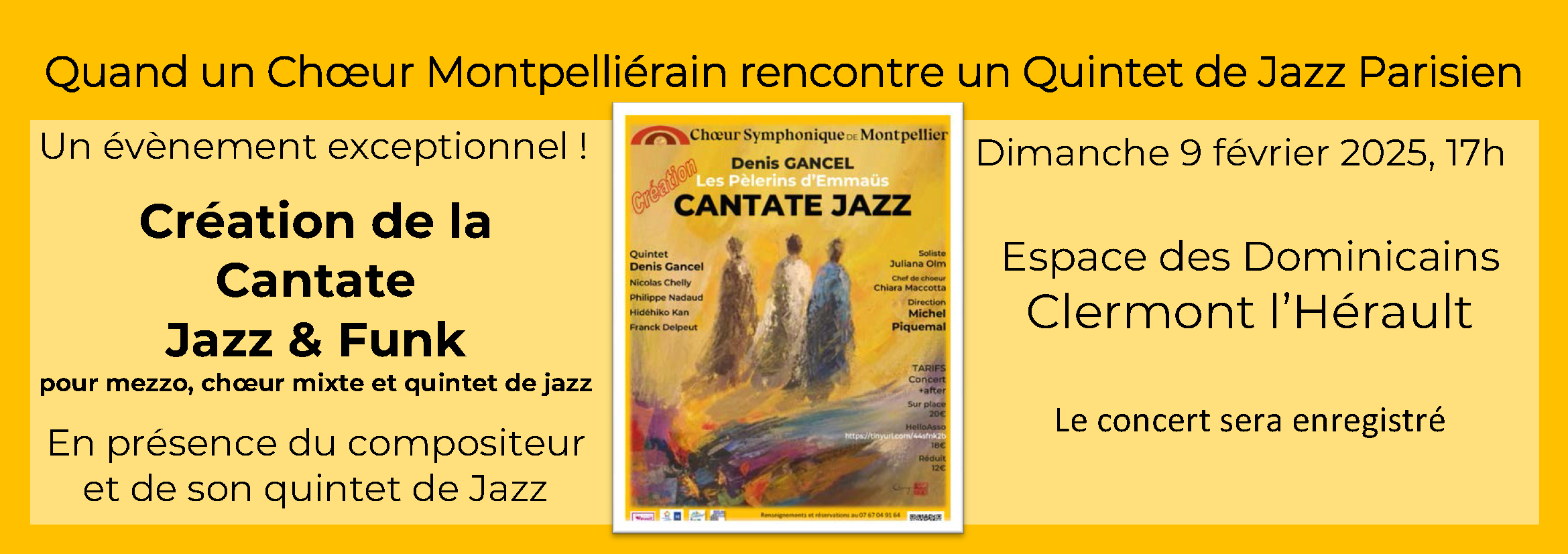 Quand un Chœur Montpelliérain rencontre un Quintet de Jazz Parisien